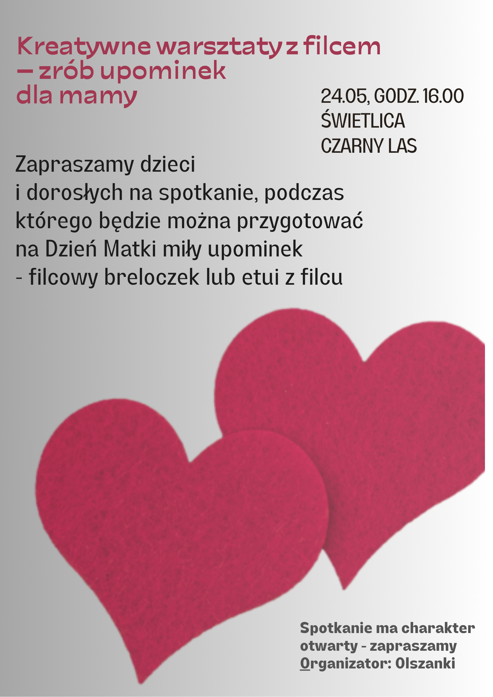 Kreatywne warsztaty z filcem na Dzień Mamy